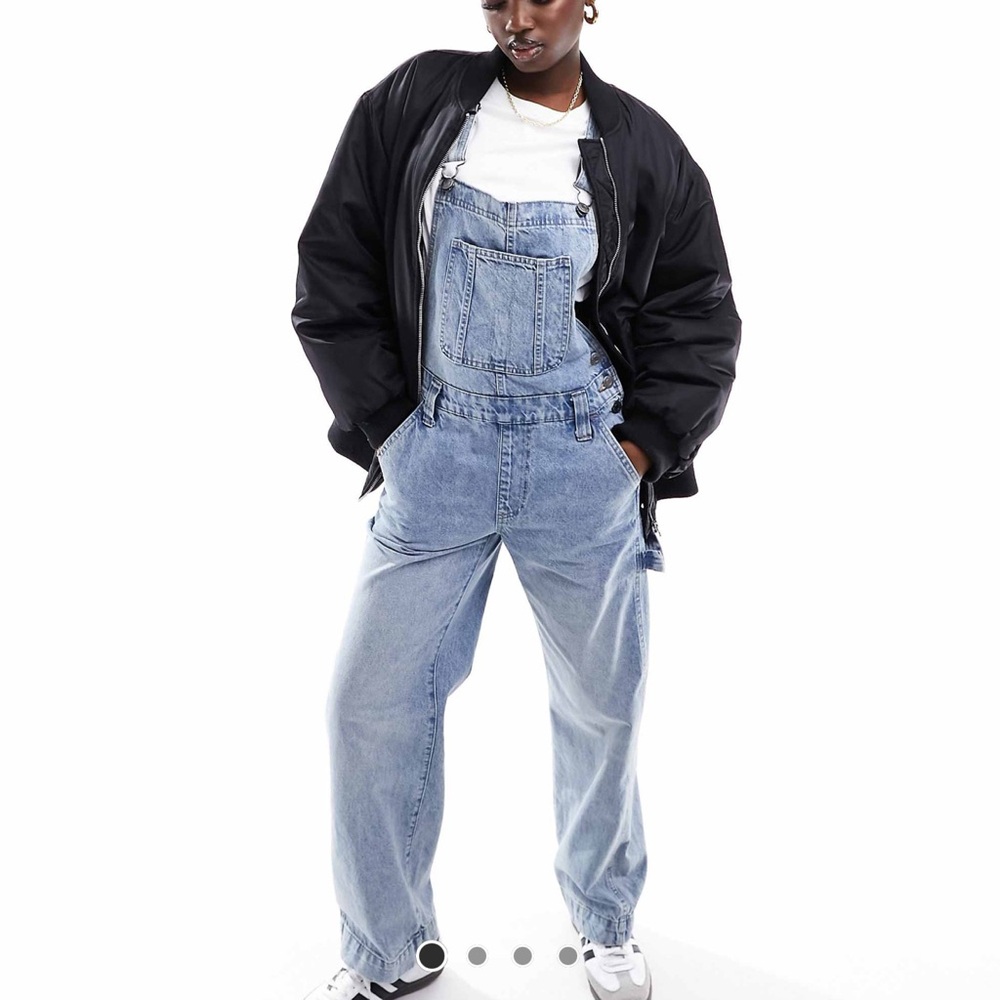 Cotton On women Relaxed Light Blue Denim Overalls
